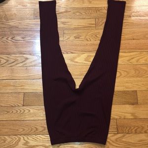 Forever 21 maroon leggings
